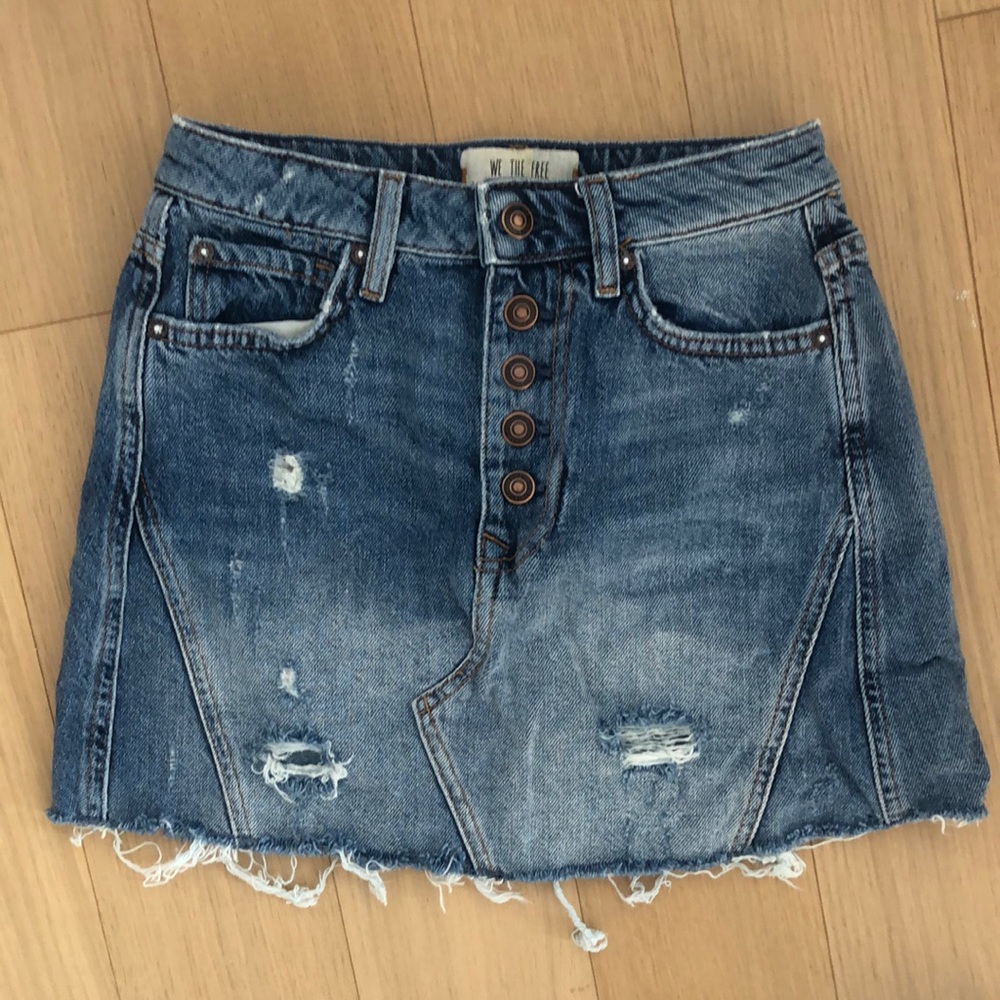 Free People Denim Skirt NWOT